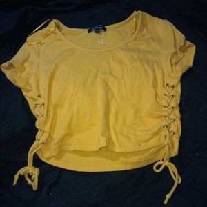 Mustard Yellow Crop Top